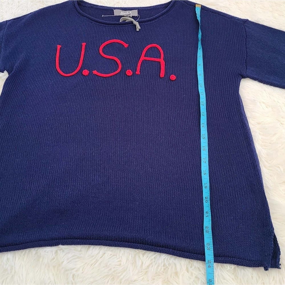 Marled By RC USA Blue Knit Sweater NWT SZ‎ M - Picture 9 of 10
